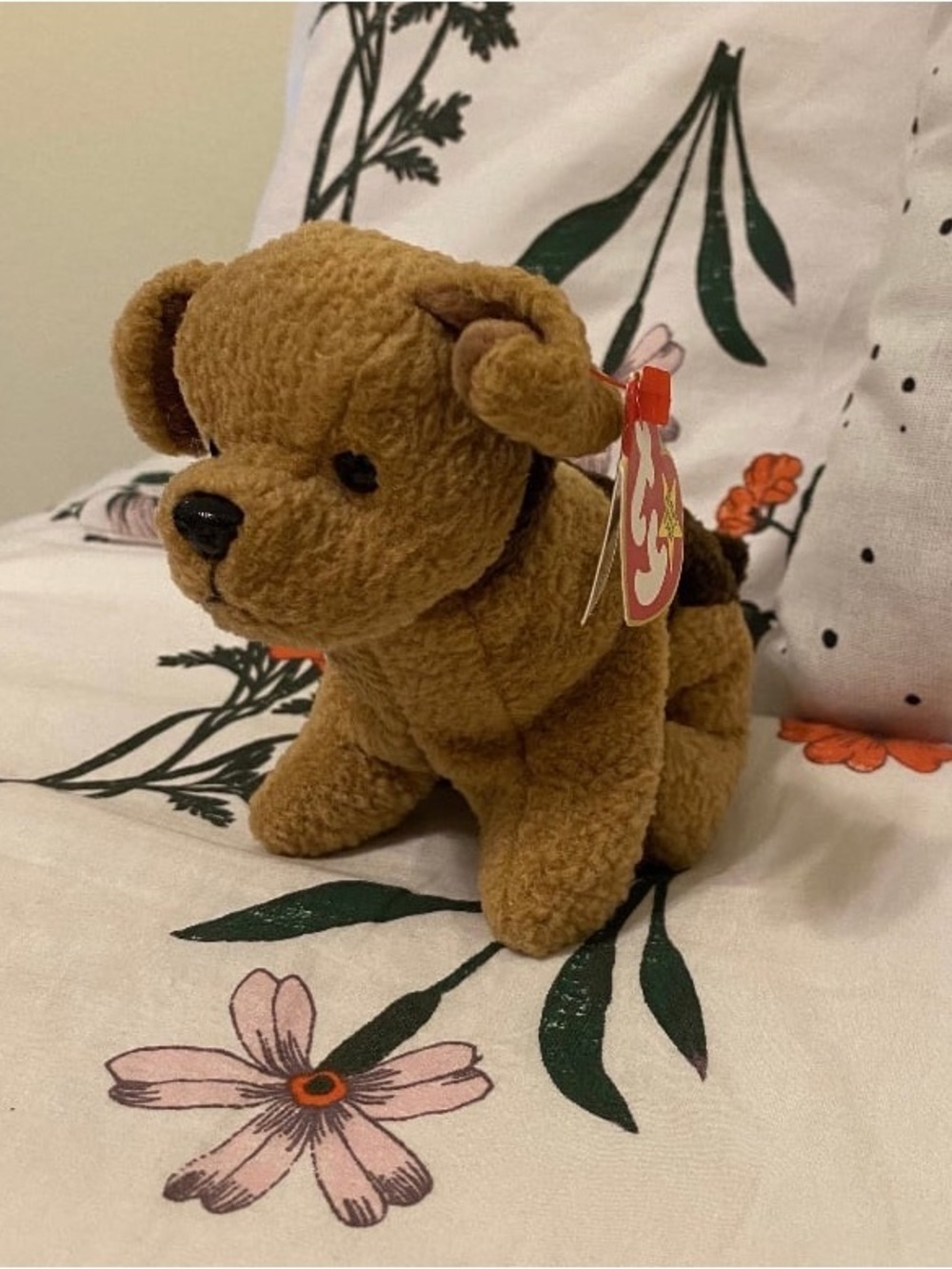 Ty Brown Plush Puppy Stuffed Animal